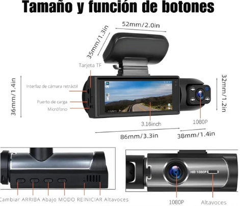 🚘 CÁMARA PARA CARROS WIFI TRAFFIC RECORDER HD