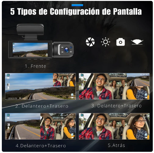 🚘 CÁMARA PARA CARROS WIFI TRAFFIC RECORDER HD