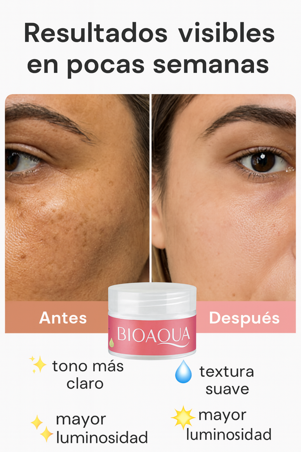 CREMA BLANQUEADORA ACLARANTE DESPIGMENTANTE BIOAQUA