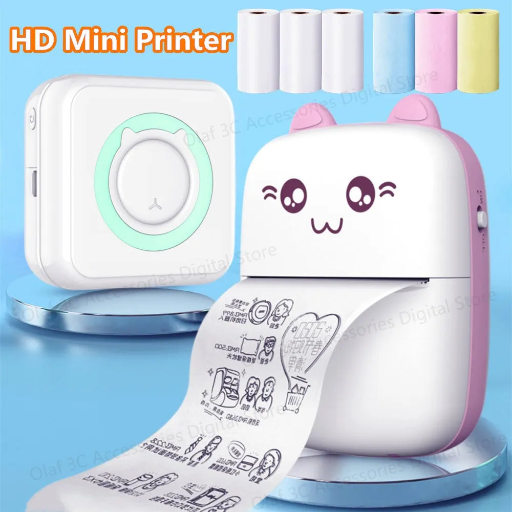 MINI IMPRESORA PORTARIL ROSADA